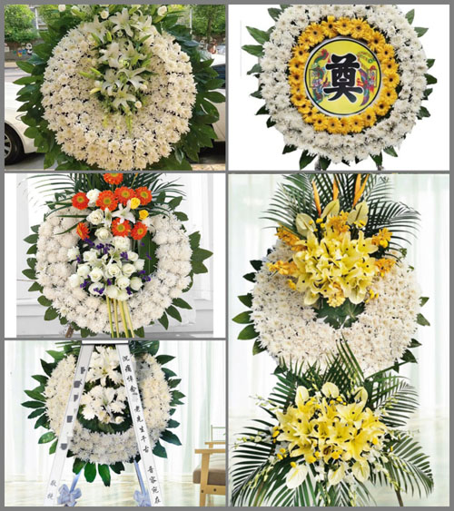 湖南永州祁阳县龚家坪镇渗塘湾村花圈速递